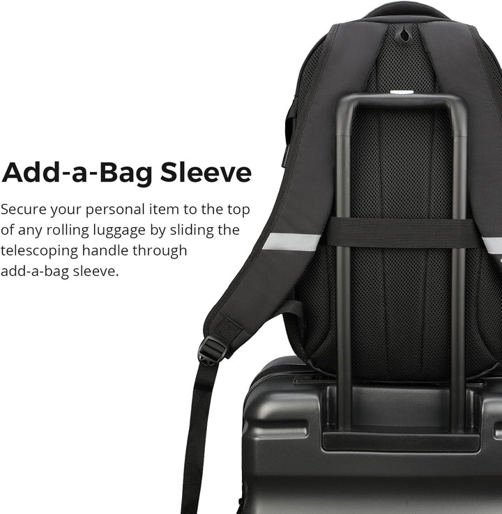 Swissdigital Mochila para laptop con puerto de carga USB, mochila d...