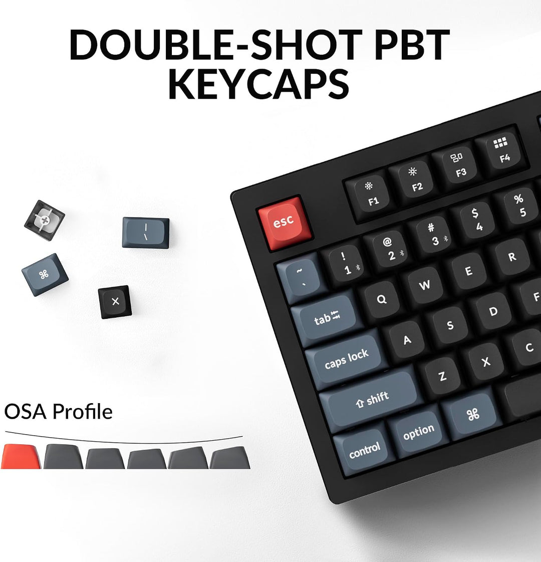 Keychron K10 Pro Teclado mecánico inalámbrico personalizado, Blueto...