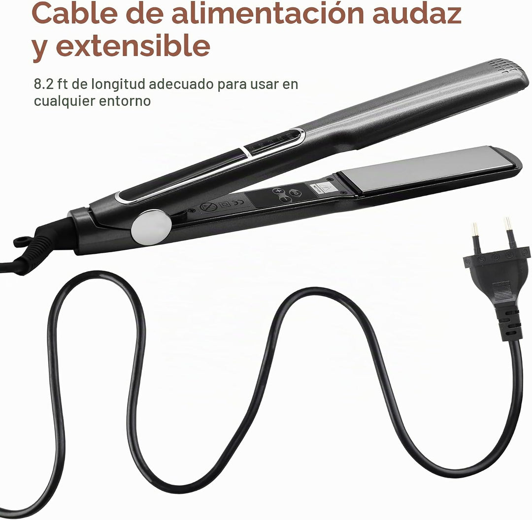Plancha de pelo de hierro para mujeres, plancha plana pequeña planc...