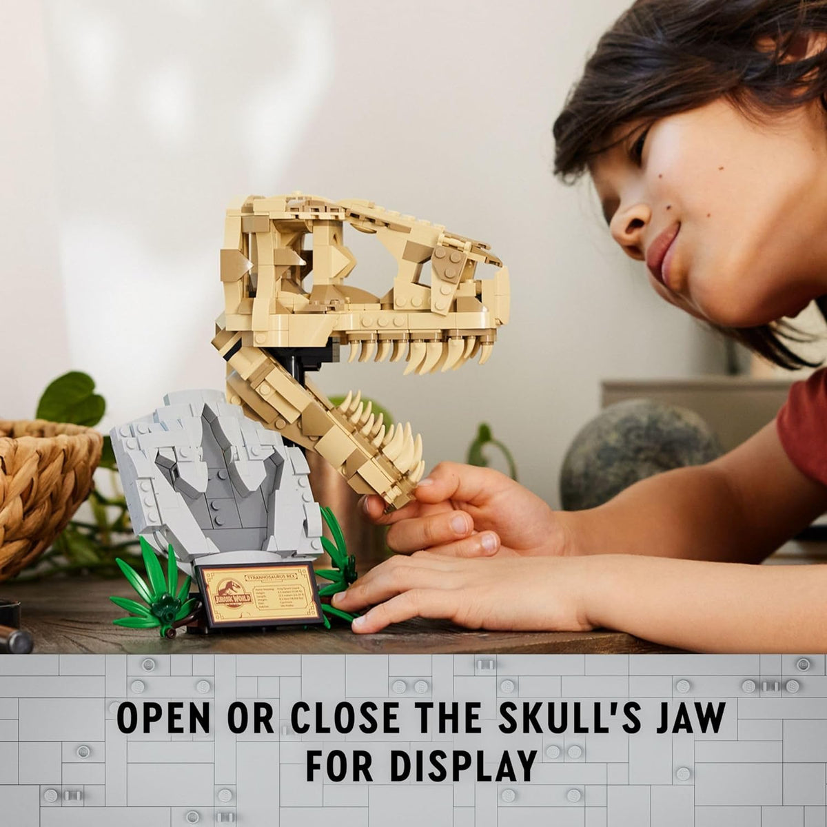 LEGO Fósiles de dinosaurios Jurassic World calavera T rex