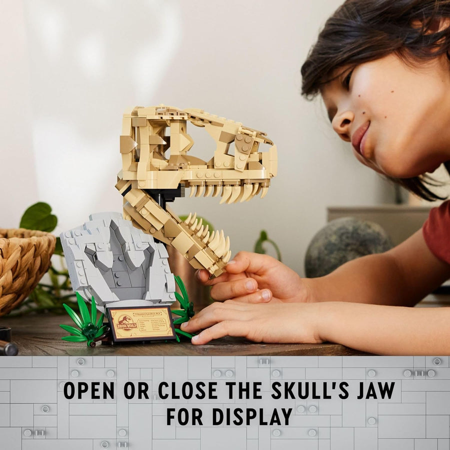 LEGO Fósiles de dinosaurios Jurassic World calavera T rex