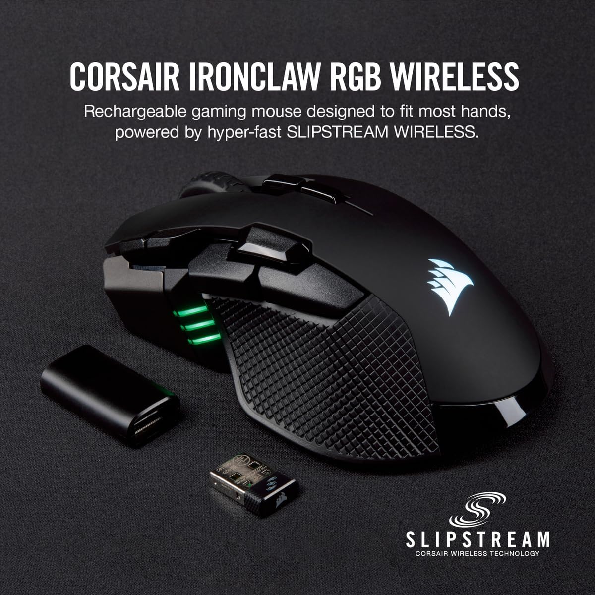 Corsair IRONCLAW RGB mouse inalámbrico FPS\/MOBA para juegos \u2013...