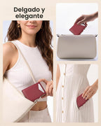 typecase Billetera para mujer RFID Pop Up Tarjetero Cartera de cuero