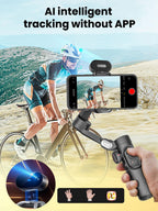 AOCHUAN Versión XE AI, estabilizador gimbal para smartphone, seguimiento de IA sin aplicación, control de gestos, gimbal Inception de 360° con TikTok YouTube, trípode de mano plegable de 3 ejes para