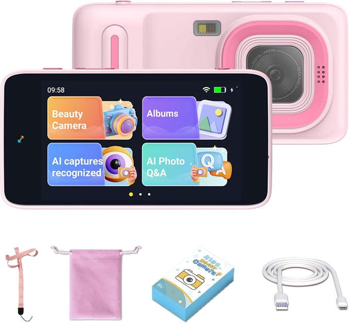 Gimywit Cámara AI para niños y niñas de 3 a 11 años, cámara de vide...