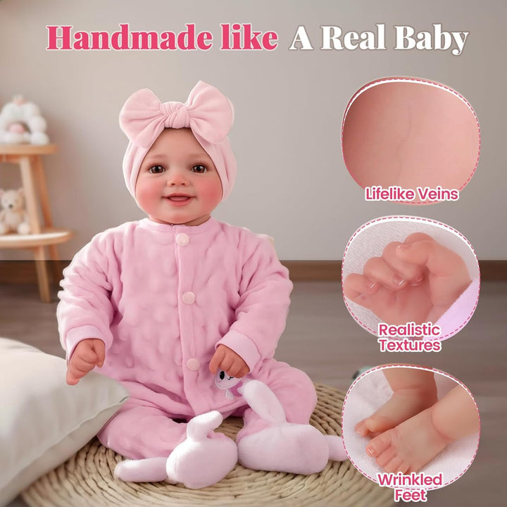 BABESIDE Muñecas de bebé Reborn Sunny - Muñeca de bebé realista de...