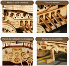 ROKR Rompecabezas de madera 3D para adultos, kit de modelo de coche mecánico, rompecabezas de acertijos, kit de construcción de vehículo, regalo único para adultos en cumpleaños/Navidad (escala 1:16) (MC401-Grand Prix Car)