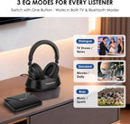 SIMOLIO Auriculares inalámbricos para TV con entrada HDMI ARC y soporte