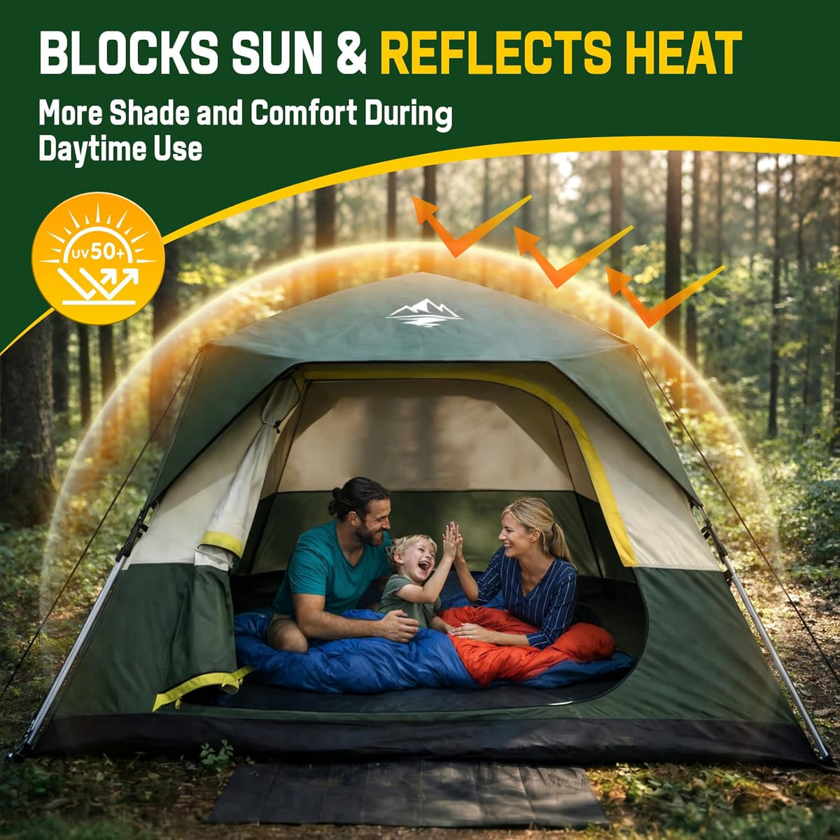 Tiendas instantáneas para 4 personas para la instalación de camping en los