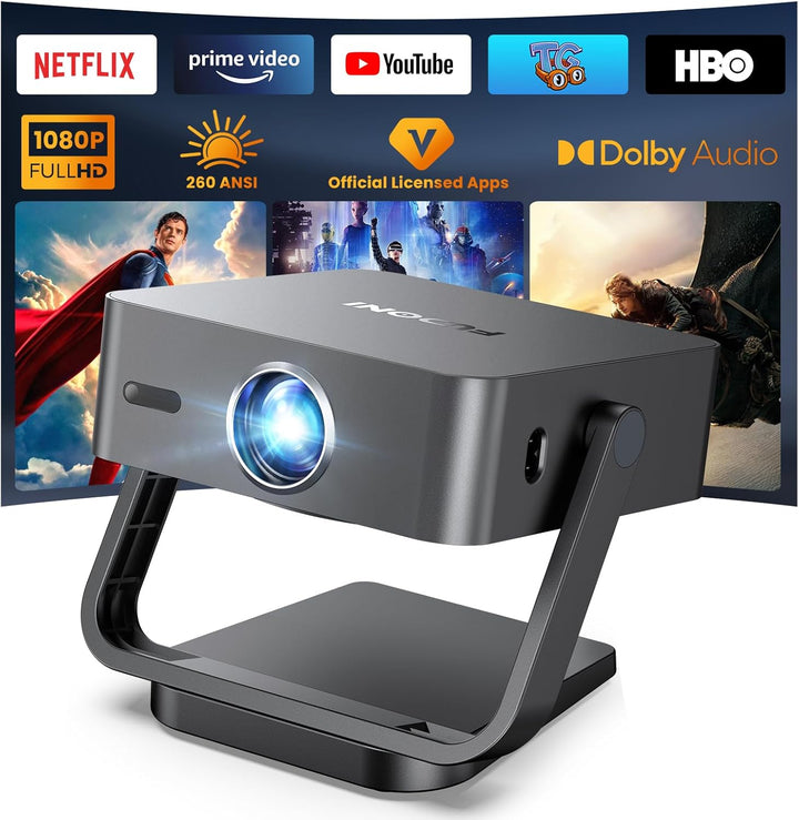 [Aplicaciones de Netflix integradas] Proyector inteligente FUDONI c...