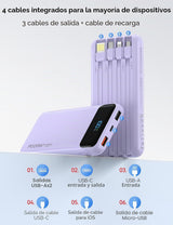 Cargador portátil, cargador de batería de carga rápida de 10000 mAh...