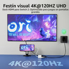 Adaptador USB C a HDMI para iPhone 17 16 15, 4K @60Hz ~ 120Hz iPhone a TV, adaptador USB C con carga rápida de 100 W, puerto USB 3.0 de 5 Gbps, dongle HDMI para iPad/TV/proyector/monitor, certificado