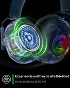 Auriculares inalámbricos para juegos con micrófono para PS5, PS4 y PC