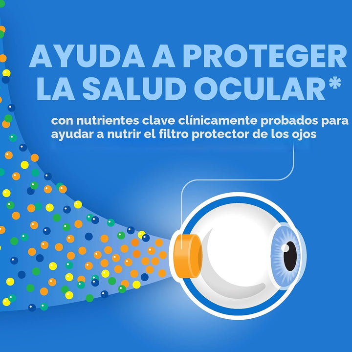 Ocuvite 50+ Suplemento de vitaminas y minerales para los ojos, mult...
