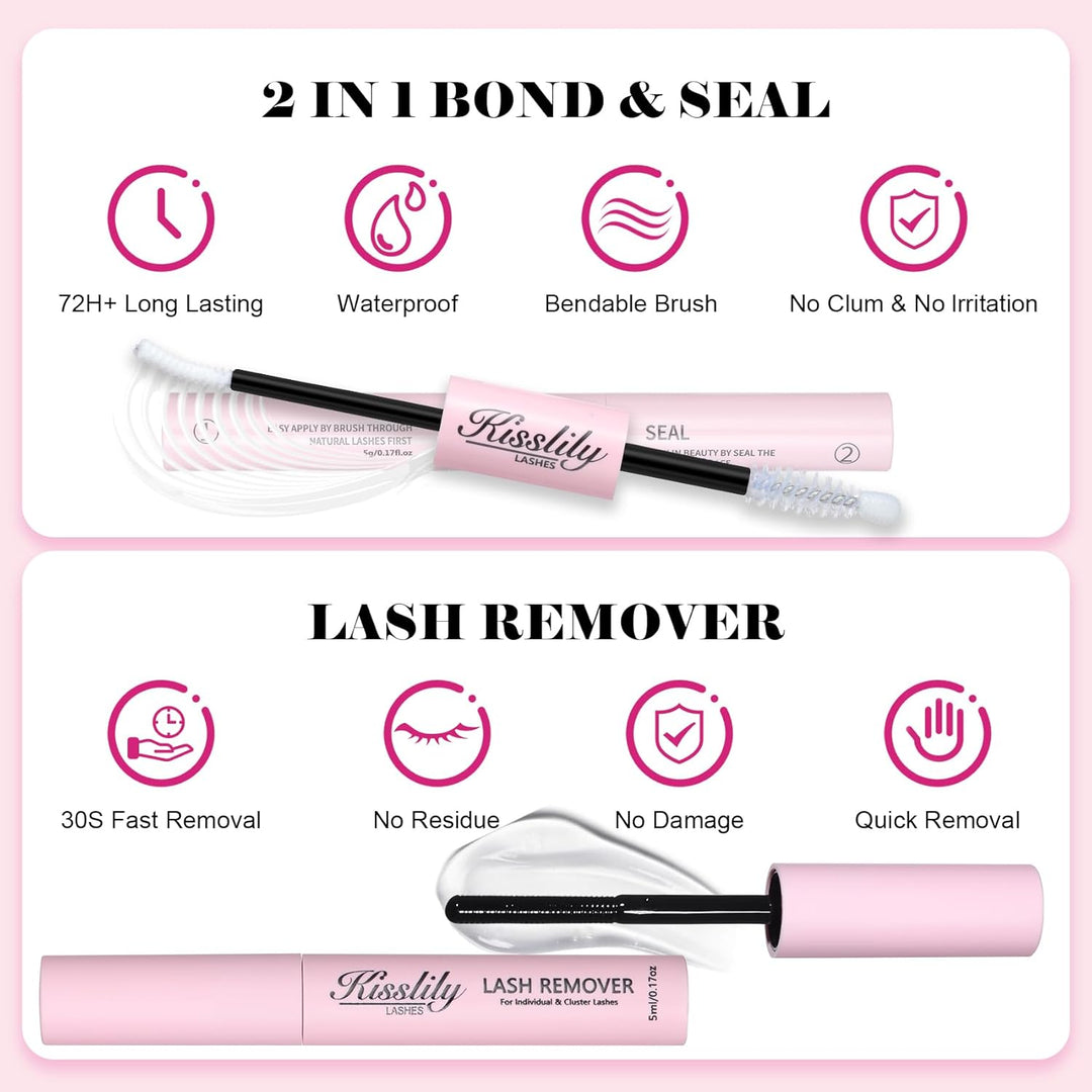 Fairy Lash Racimos Kit de extensiones de pestañas individuales con...