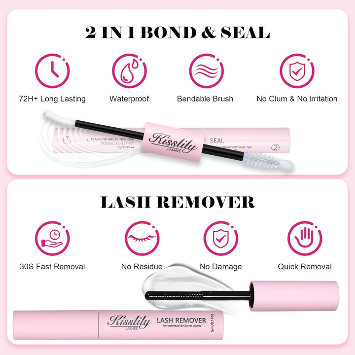 Fairy Lash Racimos Kit de extensiones de pestañas individuales con...