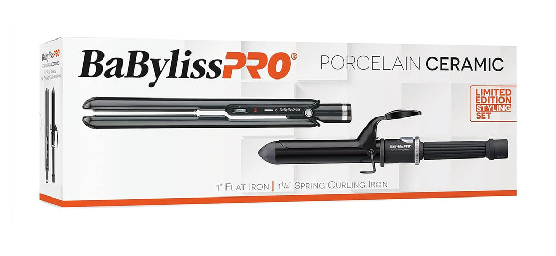 BaBylissPRO Porcelain Flat Iron Hair Straightener, Hair Straightene...