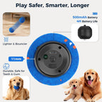 Paquete de 2 juguetes interactivos para perros, bola vibratoria lavable inteligente y automática para perros, material de E-TPU duradero seguro para mascotas, carga tipo C