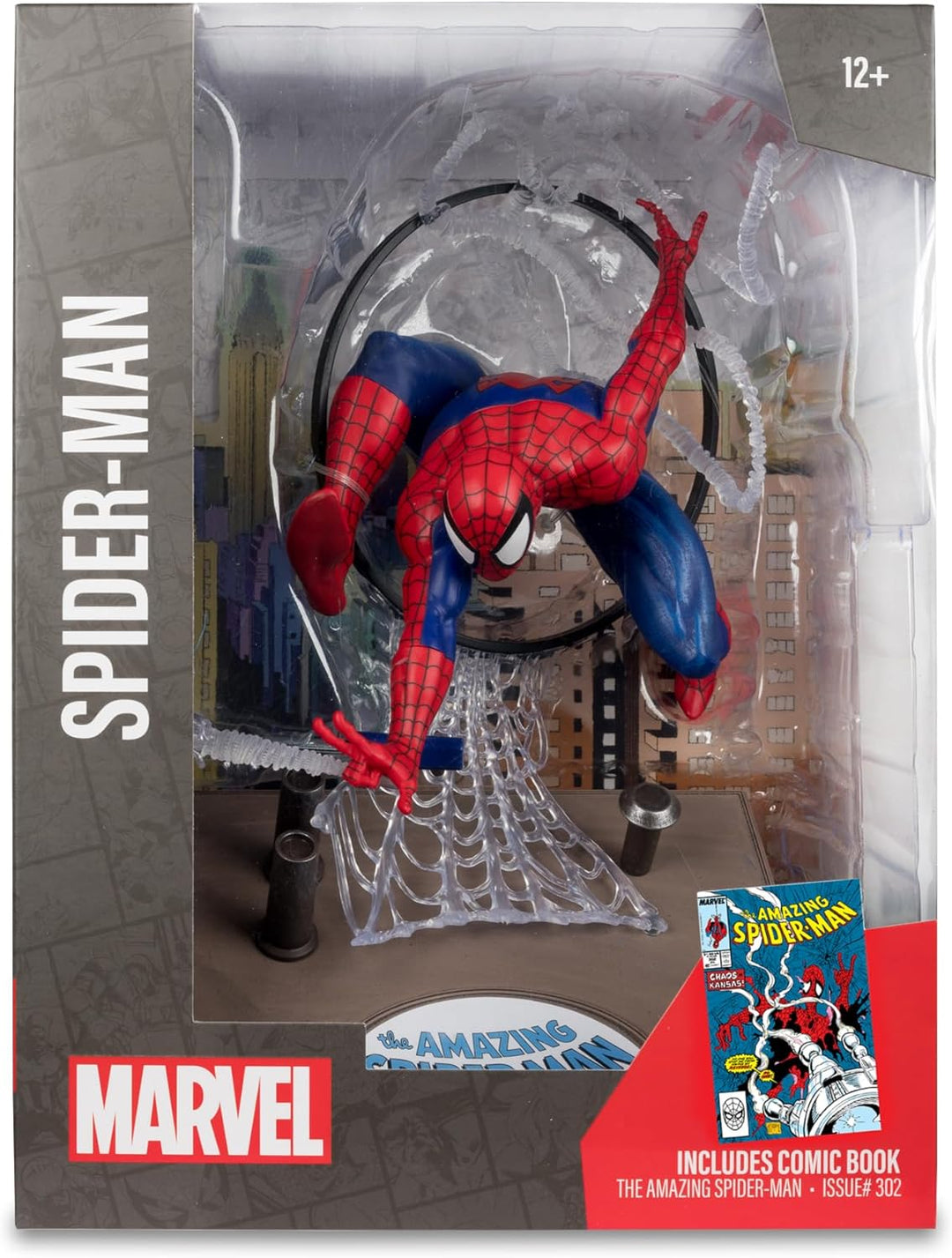 McFarlane Toys - Figura posada de Spider-Man de Marvel a escala 1\/...