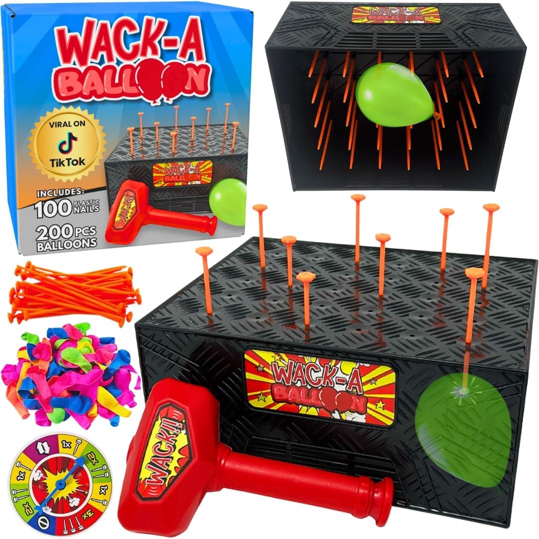 Wack A Balloon Pop Game para niños y familias, juego interactivo de mesa