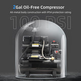 TLSols - Compresor de aire libre de aceite de 2.0 galones, 1.0 HP |...