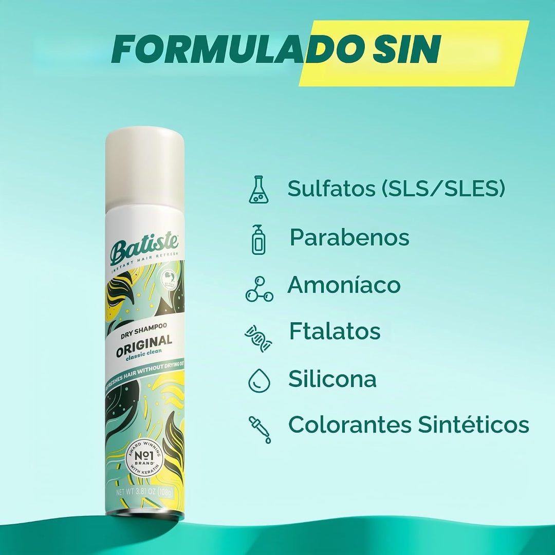 Batiste Set de Champú en Seco de 3 Piezas, Original