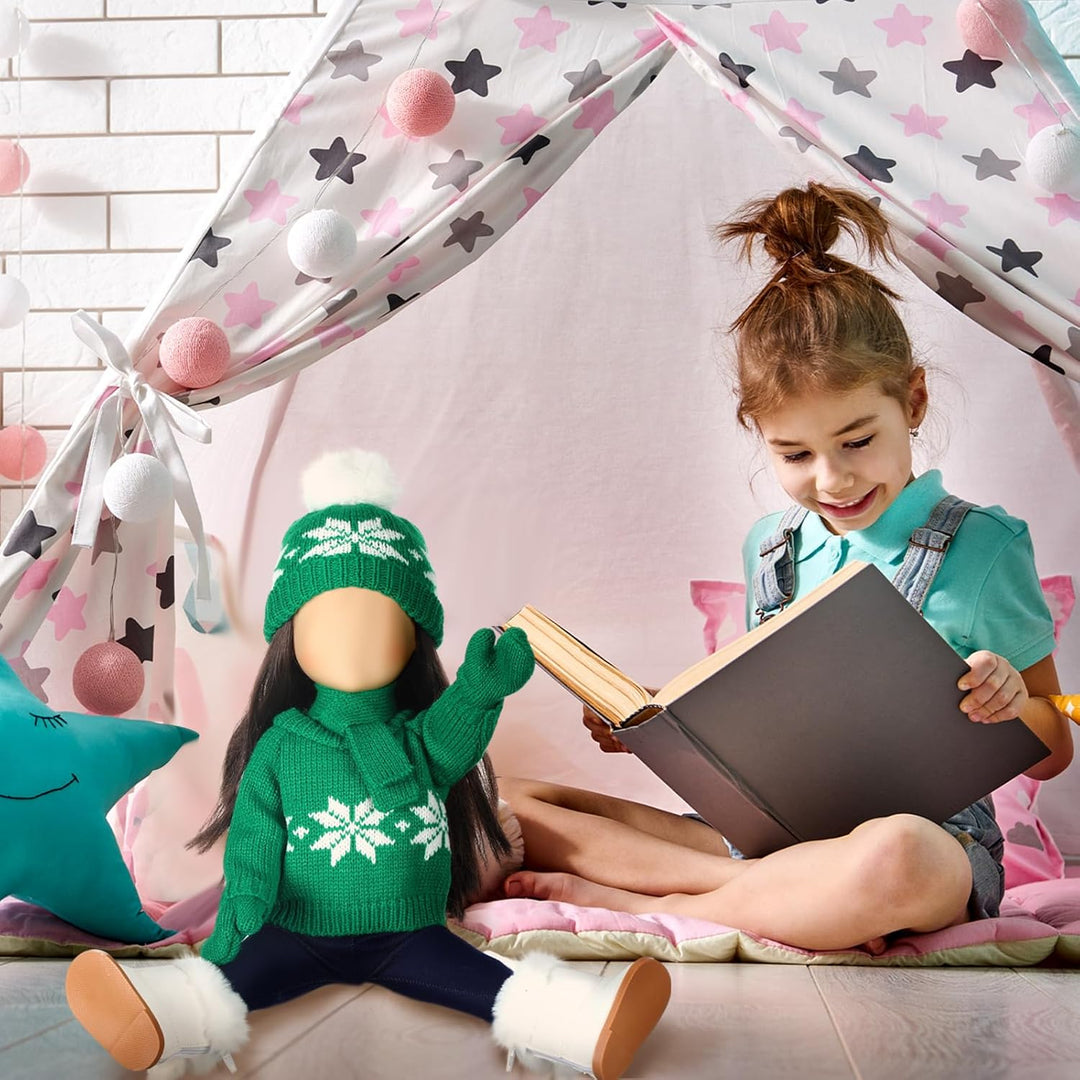 Bencailor Conjunto de 6 piezas de ropa y accesorios de muñeca de Na...