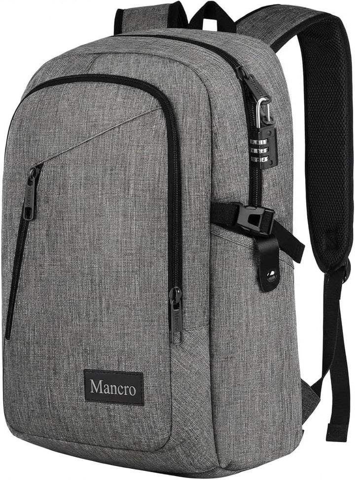 Mancro Mochila grande de negocios para laptop de 17.3 pulgadas, moc...