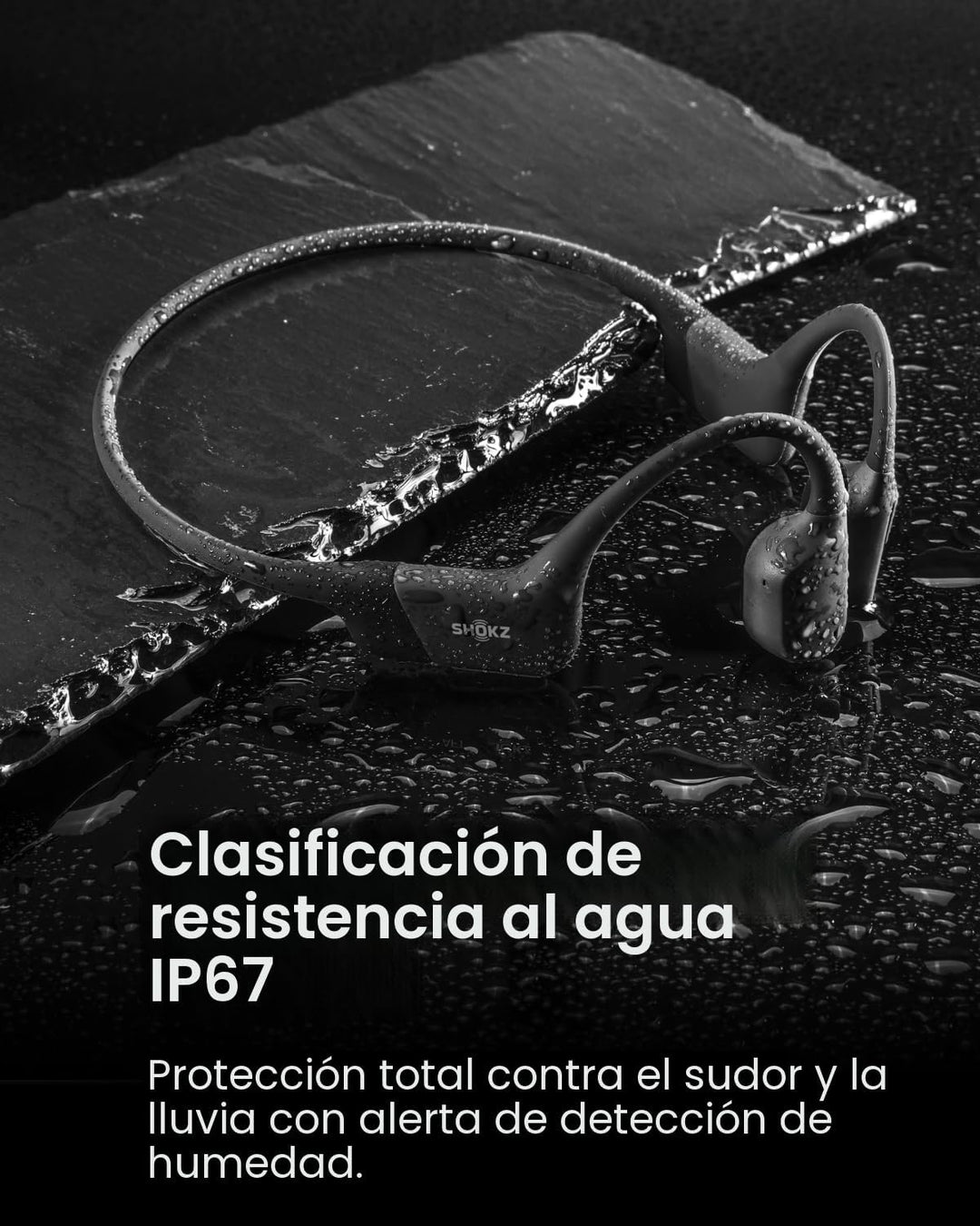 SHOKZ OpenRun - Auriculares deportivos inalámbricos Bluetooth de co...
