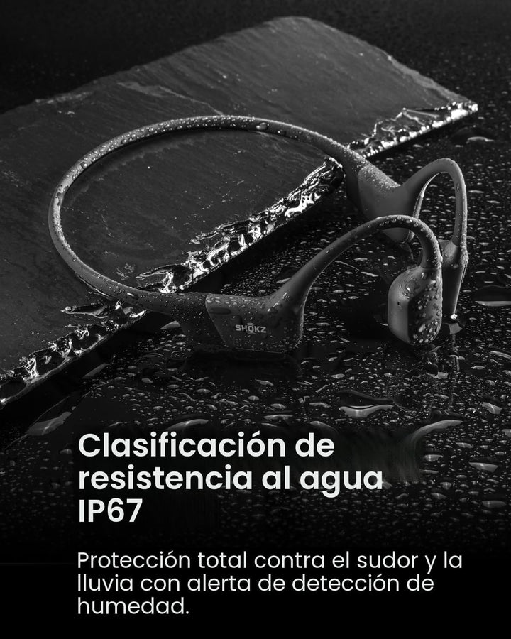 SHOKZ OpenRun - Auriculares deportivos inalámbricos Bluetooth de co...