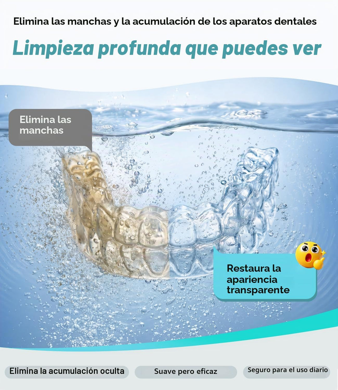 Máquina limpiadora ultrasónica de retenedores, cápsula de limpieza...