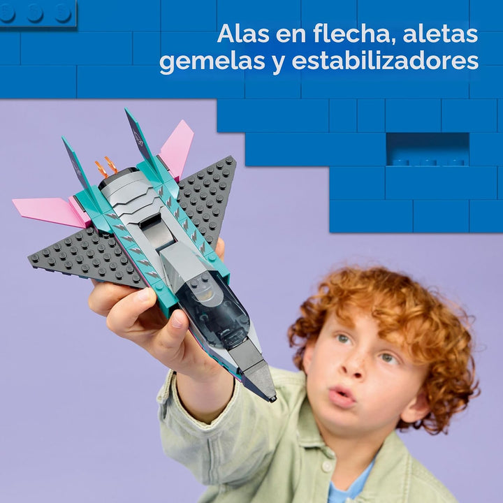 LEGO City Jet vs. Juguetes de construcción de automóviles para niño...