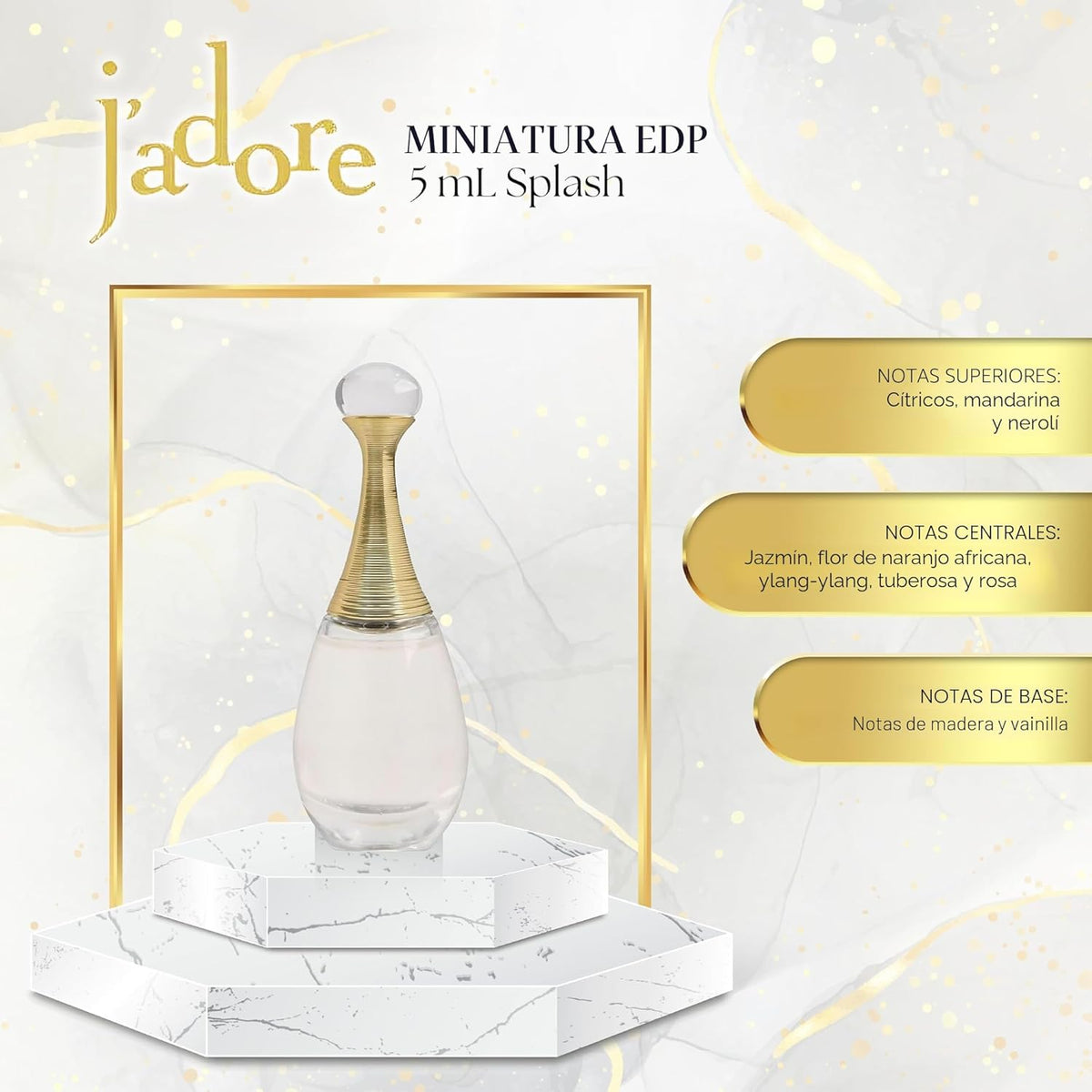 J'adore by Christian Dior - Eau de Parfum coleccionable de 0.17...