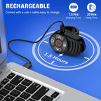 Presentador inalámbrico USB tipo C con láser, control remoto de presentación, anillo para el dedo, clicker de PowerPoint, avance de diapositivas para laptop Mac, clase de oficina