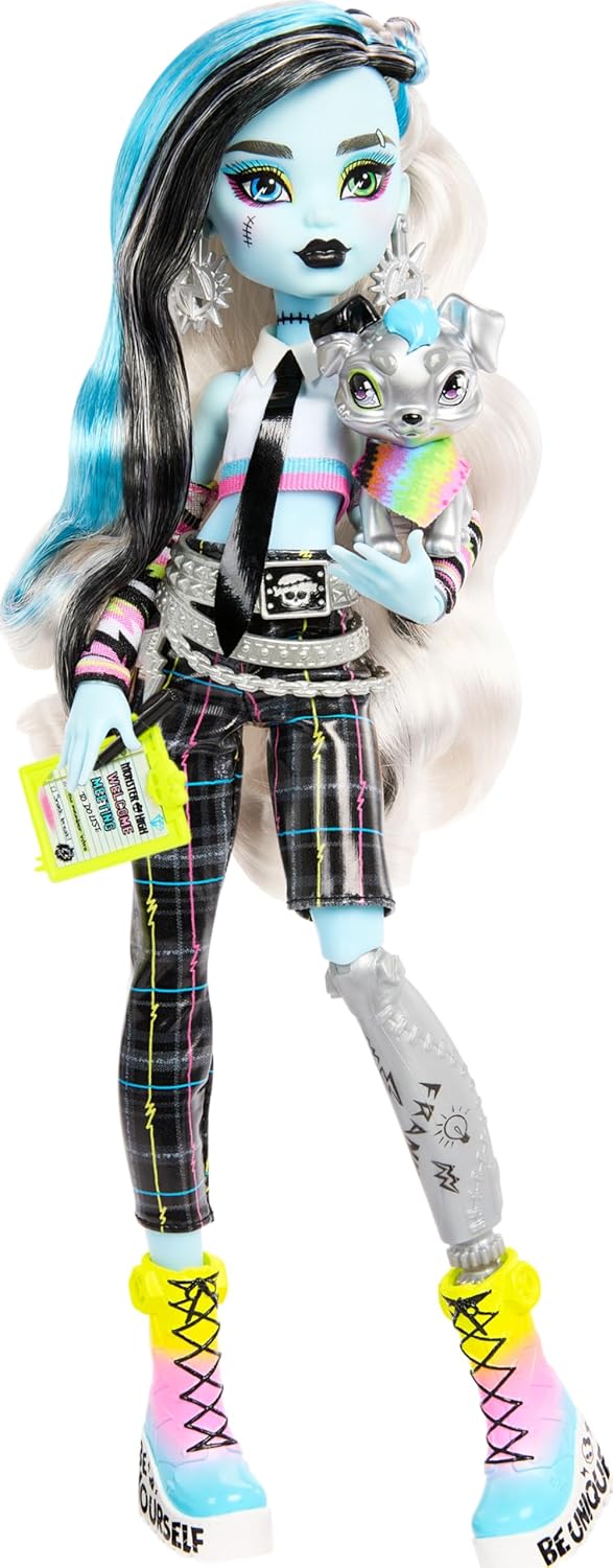 Monster High Muñeca Frankie Stein, Set del Comité de Bienvenida con...