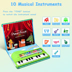 Teclado de piano para niños pequeños con libro, juguetes musicales educativos para niños de 3, 4, 5, 6 años, regalos para niños y niñas