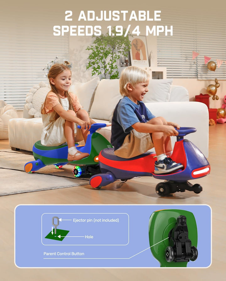 FanttikRide N7 Pro - Coche eléctrico Wiggle con pedal, batería reca...