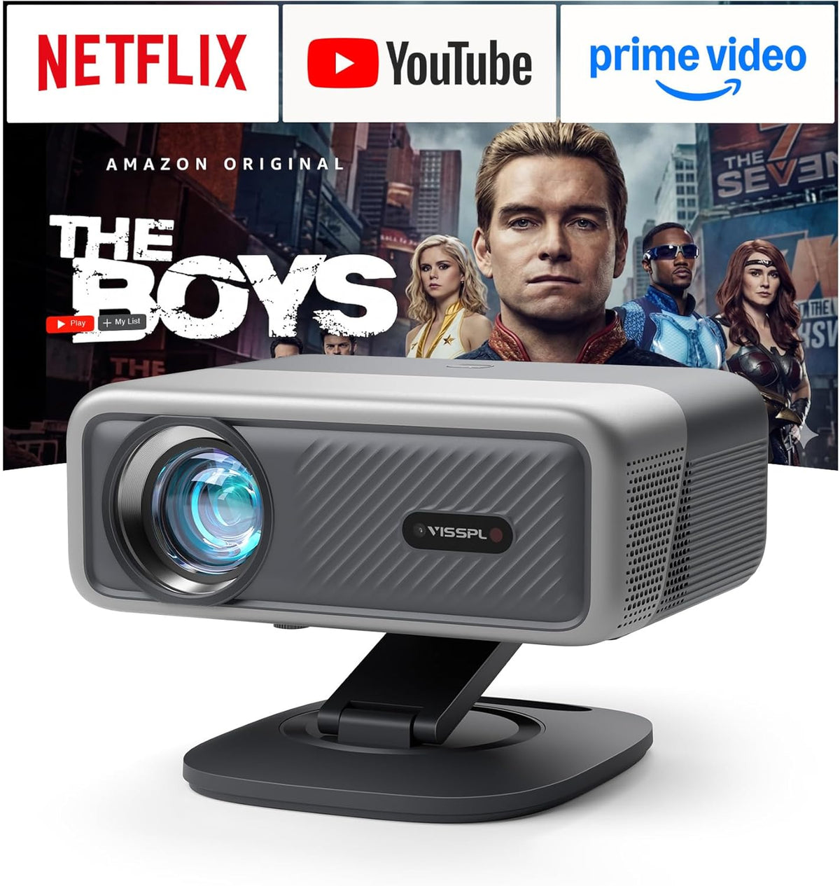 [Aplicación con licencia oficial y 3500ANSI] Proyector 4K con WiFi...