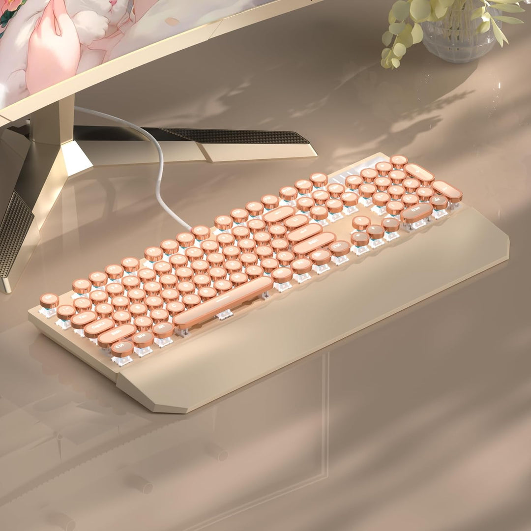 MageGee - Teclado mecánico tipo máquina de escribir para juegos ret...