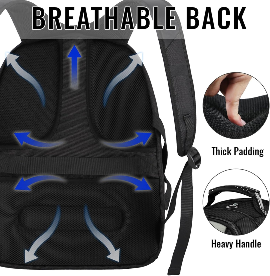 YOREPEK 18.4 Mochila para portátil, mochilas grandes con puerto de...