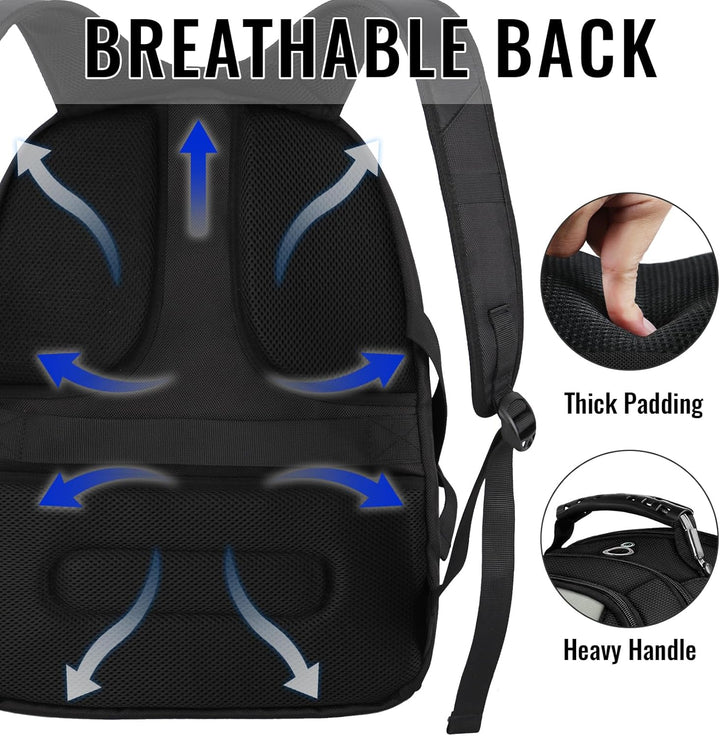 YOREPEK 18.4 Mochila para portátil, mochilas grandes con puerto de...