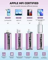 Unidad Flash de 256GB Certificada MFi para iPhone Memoria USB Pen D...
