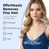 VG VOGCREST Afeitadora eléctrica para cejas y cara: 2 en 1 recargab...