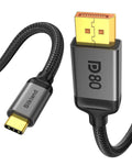 Silkland Cable USB-C a DisplayPort 2.1 80Gbps 16K@60Hz 8K@240Hz 2 m (6.6 ft)