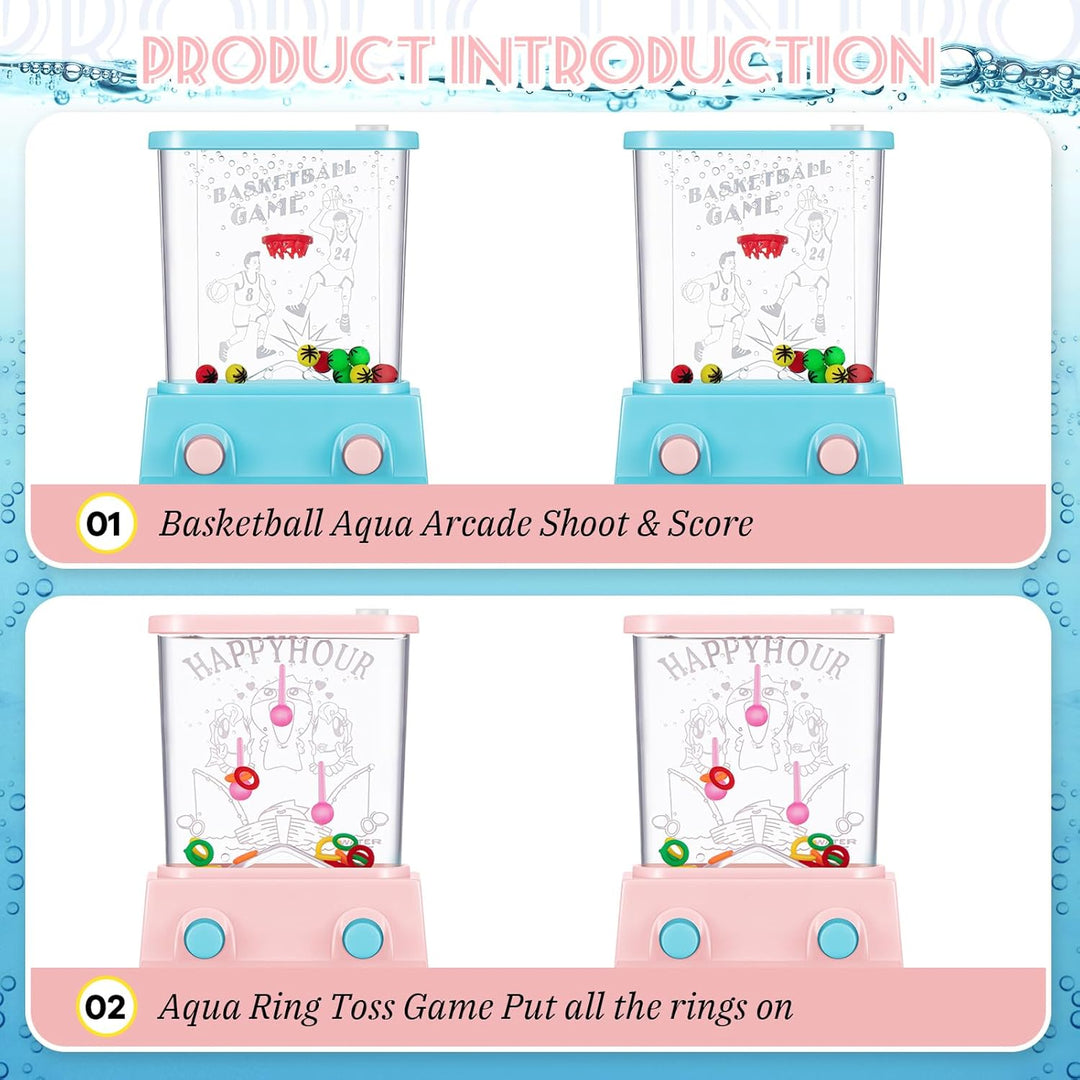 Zhanmai Juego de agua de mano de 16 piezas para niños, cesta de Pas...