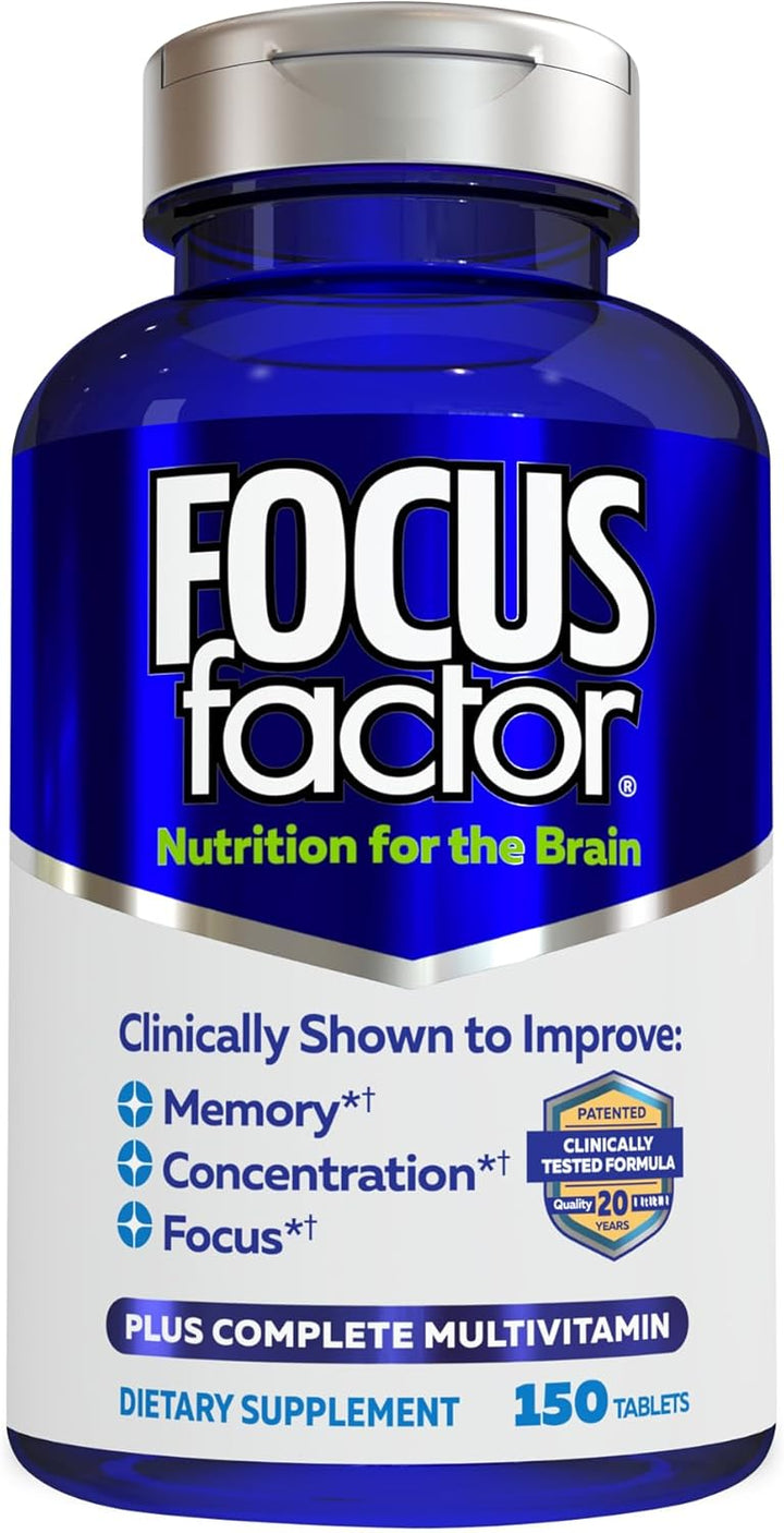 Focus Factor Nutrition for The Brain Suplemento cerebral mejorado d...