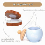 UMU® Juego de Té de Madera para Niños – Juguete de Fiesta de Té de Juego Simulado con Tazas Coloridas, Bolsitas de Té, Rodajas de Limón y Más – Juguete de Juego de Rol Montessori para Edades 3 4 5 6