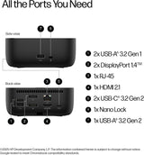 Base HP USB-C G6 de 100 W + un cable USB-C adicional incluido, dise...