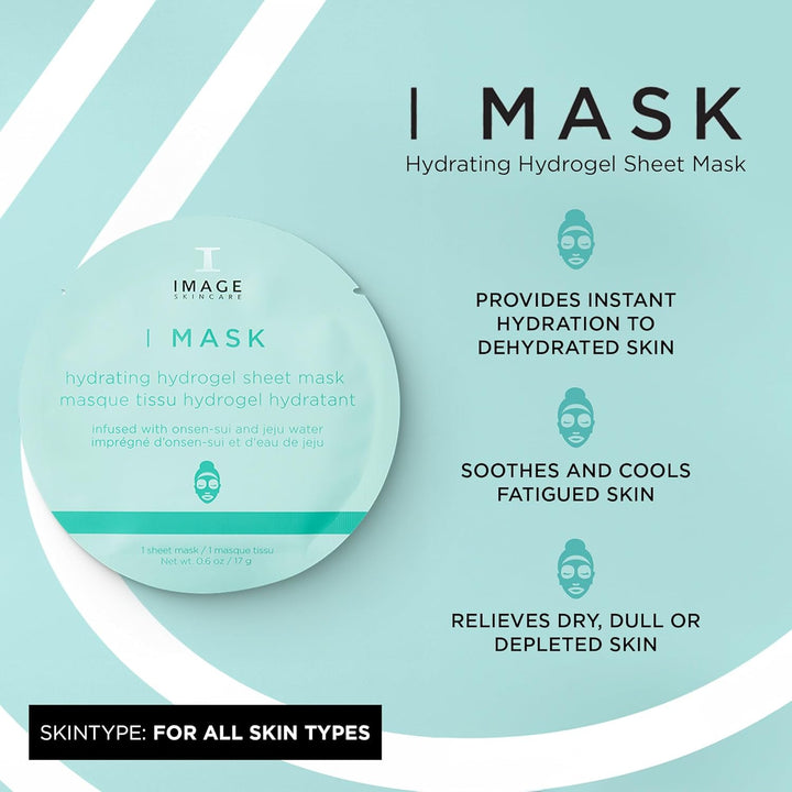 IMAGE Skincare, I MASK Mascarilla Hidratante en Hoja de Hidrogel, M...