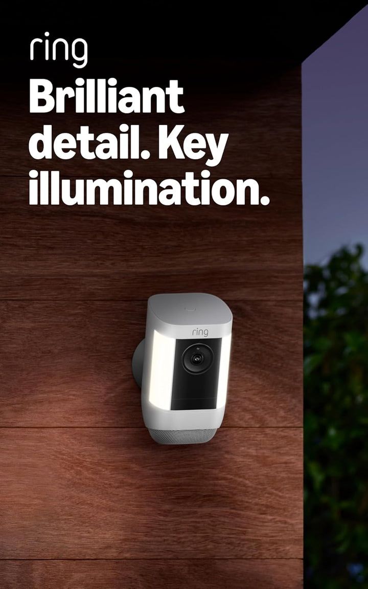 Ring Spotlight Cam Pro (Batería) | Detección de movimiento 3D, conv...